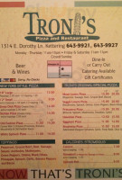 Troni's Pizza inside