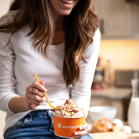 Orange Leaf Frozen Yogurt food