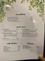 Vegan Tree menu