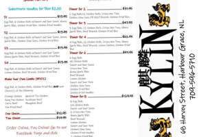 Kylin And Buffet menu