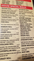 Watami Sushi menu