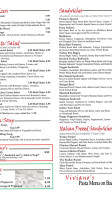 Viviano's Festa Italiano menu