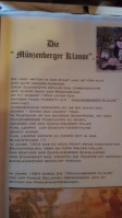 Münzenberger Klause menu