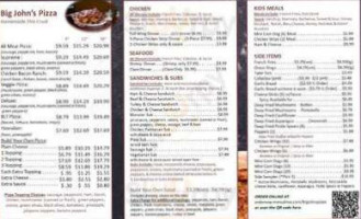 Big Johns Pizza menu