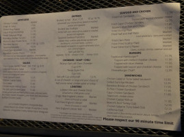 Boston Sail Loft menu