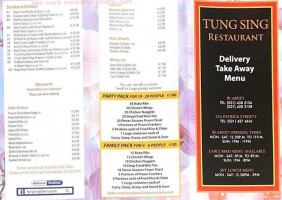 Tung Sing Chinese, Blarney menu