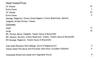 Dave's Italian Kitchen menu