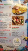 La Sirenita menu