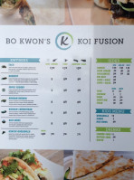 Koi Fusion Bethany Village food