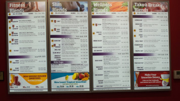 Smoothie King menu