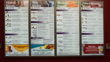 Smoothie King menu