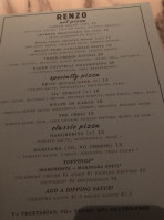 Renzo menu