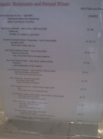 Rose Park Roasters, Coffee menu