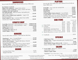 Smokin' Warehouse Bbq menu