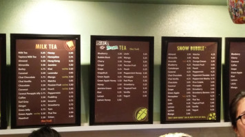 Tapioca Express menu