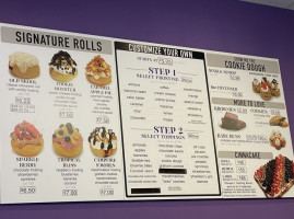 Cinnaholic menu