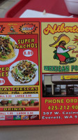 Aliberto's Jr Fresh Mexican Food menu