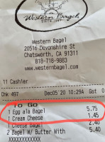 Western Bagel food