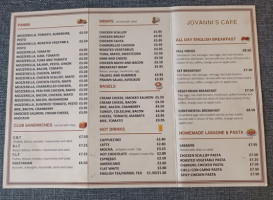 Giovanni's Cafe menu