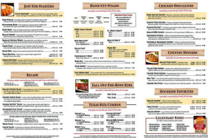 Texas Roadhouse menu