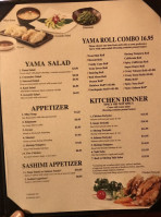 Yamachen Sushi menu