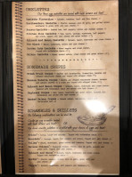 The Garden Gate Cafe menu