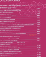 Le Villageois menu