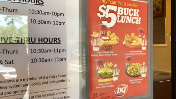 Dairy Queen menu