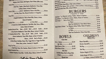 Griegos North menu