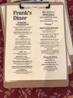 Frank's Diner menu