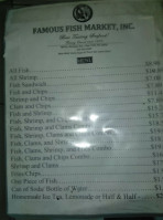 Famous Fish Market menu