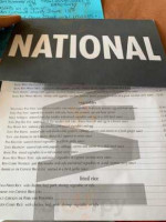 National (Joya) Restaurant menu