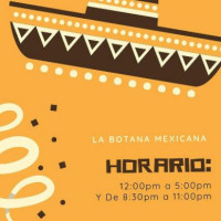 La Botana Mexicana menu