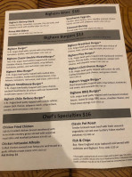 Bighorn Café menu