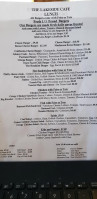 Lakeside Cafe menu