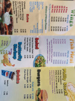 A Town Wings menu