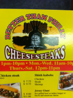 Better Than Philly Cheesesteak menu