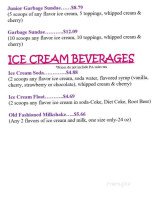 Longacre's Modern Dairy menu