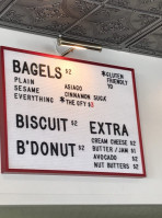 Big Dom's Bagel Shop menu