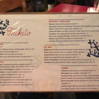 Txikito menu