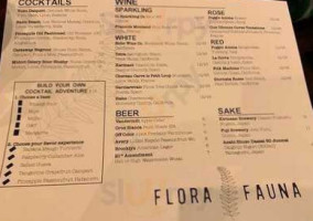 Flora Fauna menu