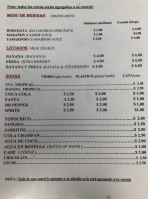 Casita Salvadoreña 1 menu