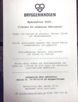 Bryggerikrogen I Nora menu