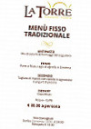 Pizzeria La Torre menu