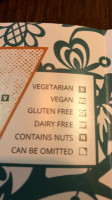 Vida Verde menu