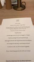 Upper House Dining menu