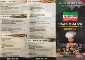 Primi Piatti menu