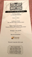 du Gothard menu