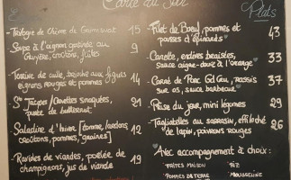 Le Bargeot menu