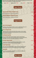 Bandido Mexican menu